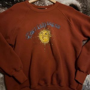 BIG BUD PRESS Bill Ogden Sun Baby Crew Sweatshirt, Size S, Burnt Terracotta